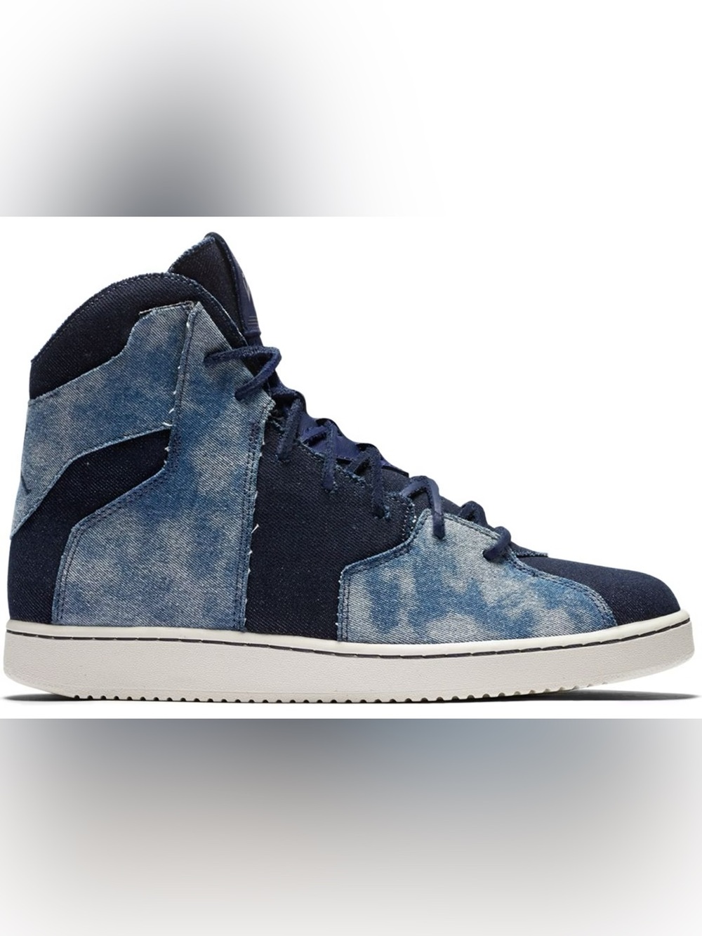 Jordan Denim Blue and Light Blue High-Top Sneakers